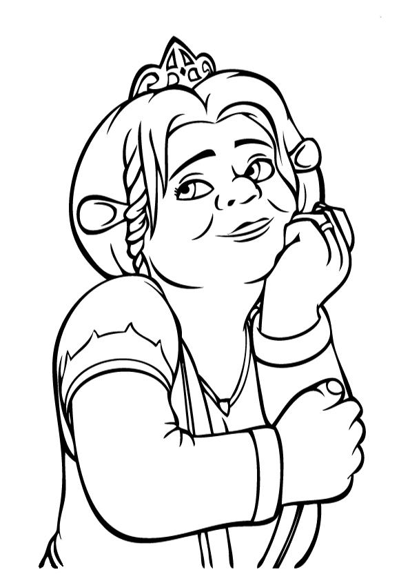 Maestra de Infantil: Shrek y Fiona. Dibujos para colorear.