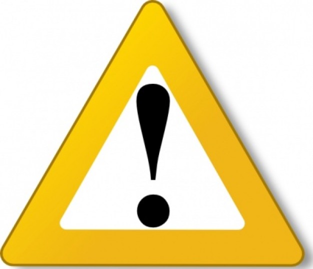 Warning Yellow clip art | Download free Vector
