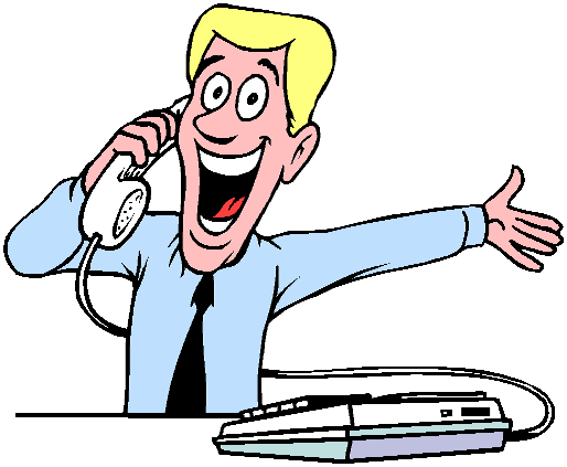Telephone conversation clipart