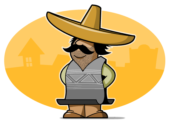 Cartoon Mexican People