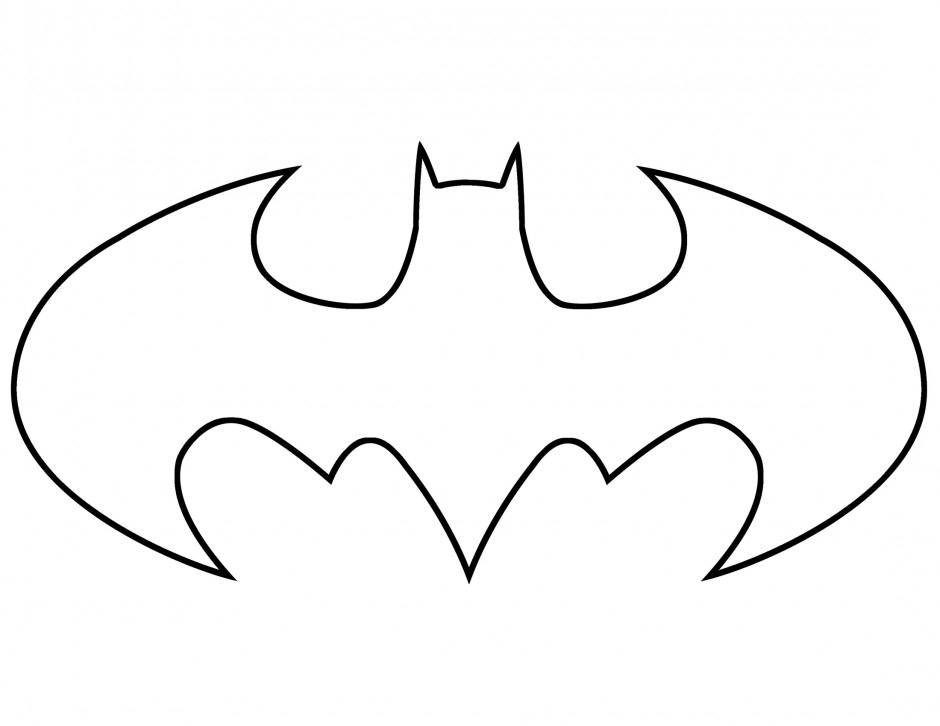 Batman Symbol Outline