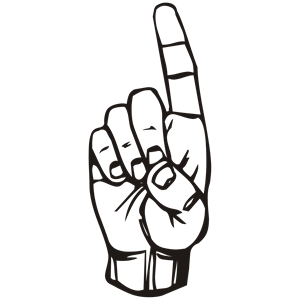 Finger cliparts