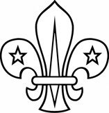 Scout fleur de lis clip art
