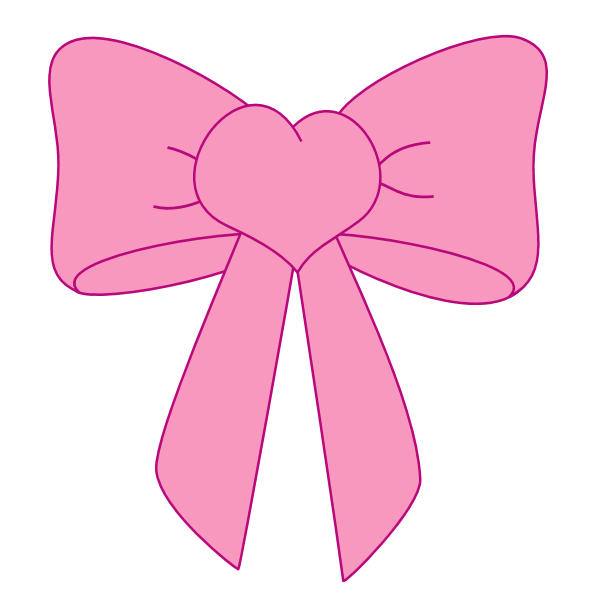 Pink Bow Transparent Clipart