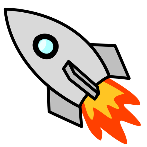 1427 free retro rocket vector | Public domain vectors