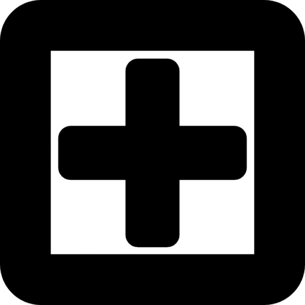 Plus sign in a square symbol of gross line Icons | Free Download