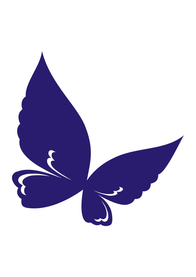 Nice Blue Butterfly Clipart, vector clip art online, royalty free ...