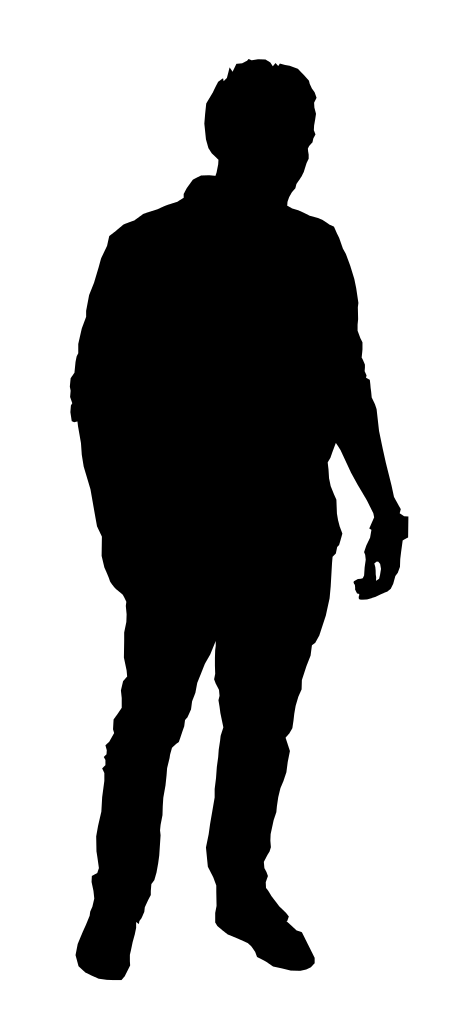10 Man Standing Silhouette (PNG Transparent) | OnlyGFX.com