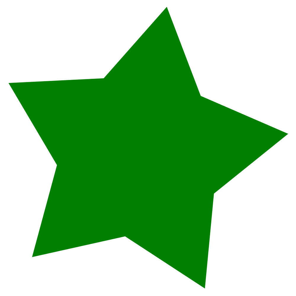 Green star clip art