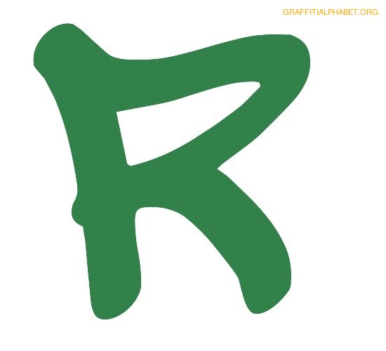 Graffiti Alphabet R Graffiti Letter R Printables | Graffiti ...
