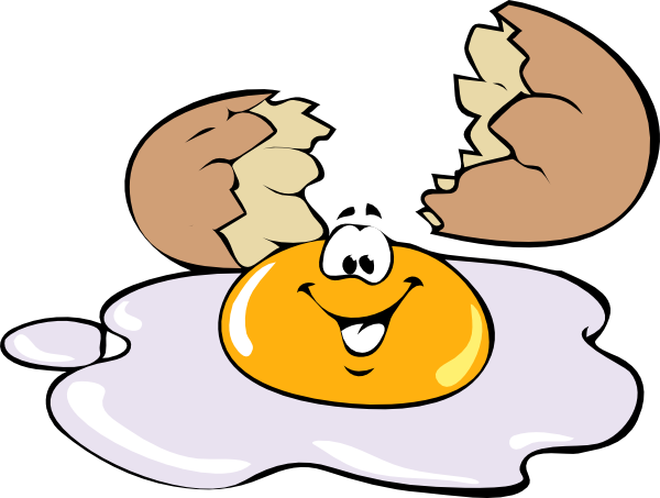 Free Cartoon Sunny Side Up Egg Clip Art