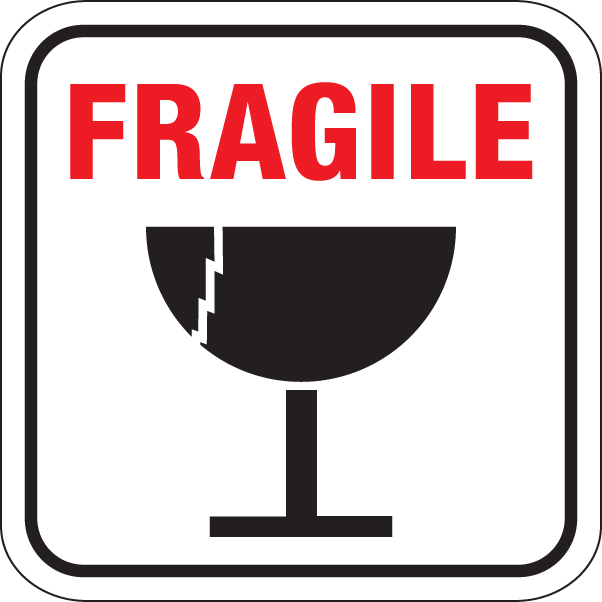 Fragile Glass Sign - ClipArt Best