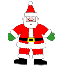 A Simple Cartoon santa