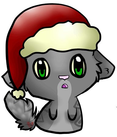 Cute Cat Cartoon Christmas Chibi Cat,Echo's Chibi Cats dressed up ...