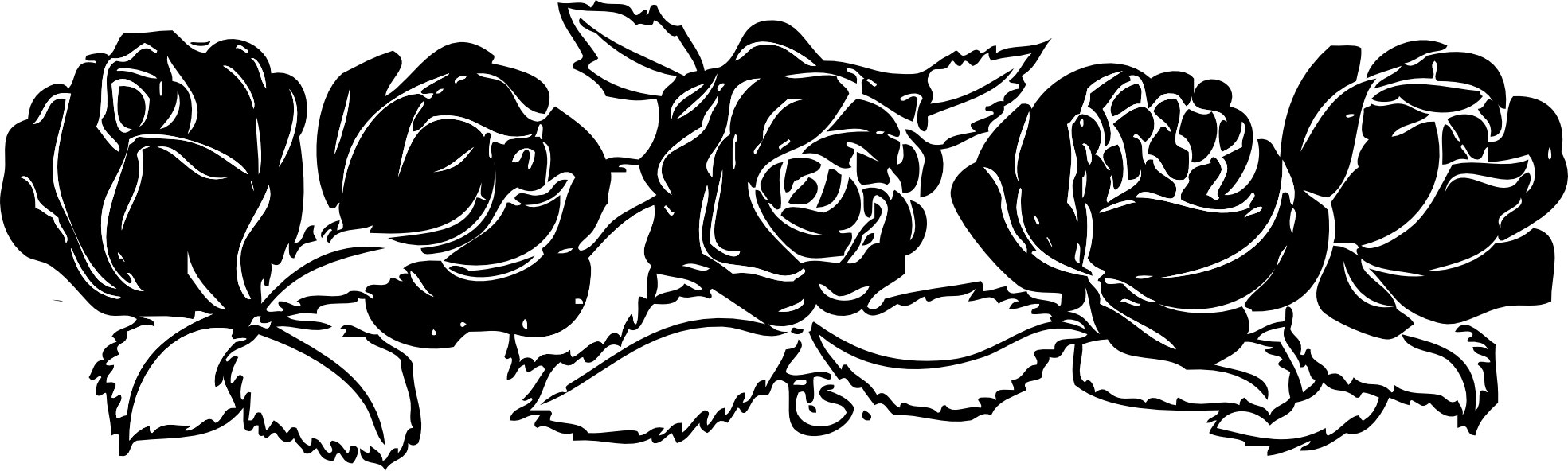 rose border SVG