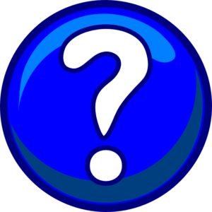 Question Mark - Blue clip art - vector clip art online, royalty ...