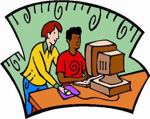 students_at_computer clipart - students_at_computer clip art