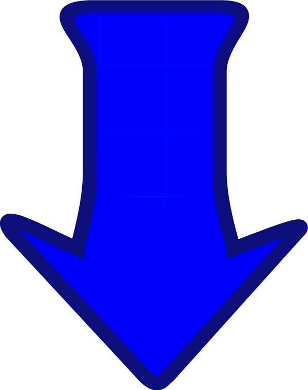 arrow pointing down downwards cartoon - vector Clip Art