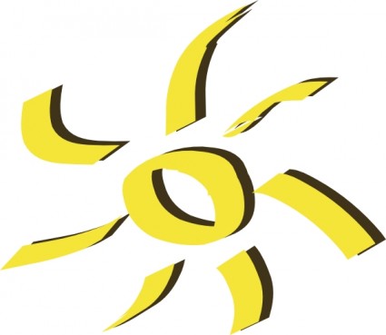 Half Sun Clip Art