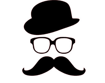 mustache iron on