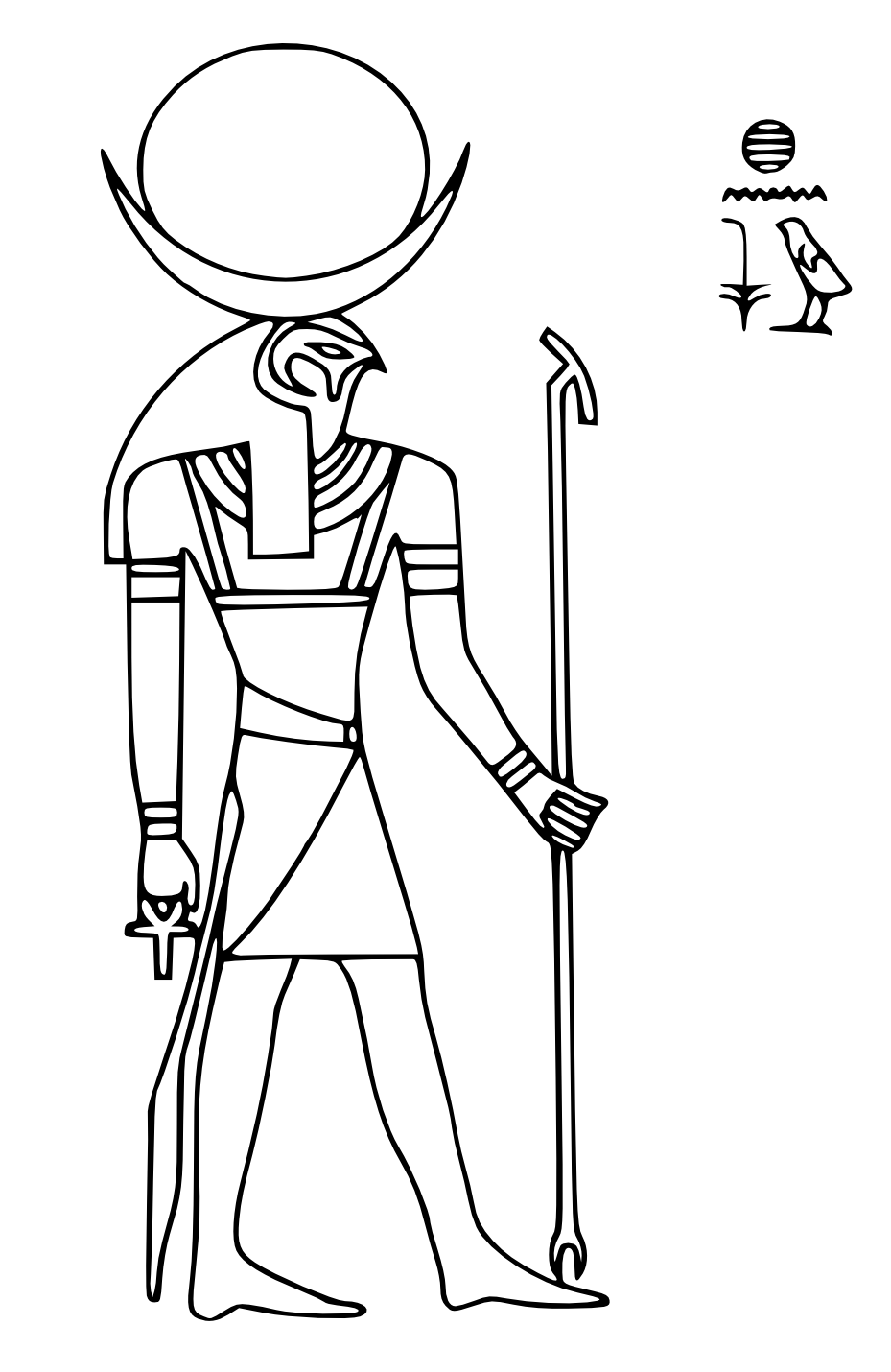 egyptian god chons SVG