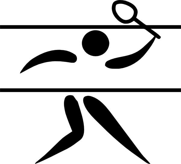Badminton Racket Logo
