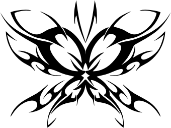 Tribal Butterfly. Free vector clipart sample for vehicle graphics ...