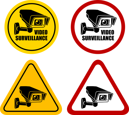 Vector Video surveillance design elements 04 - Vector Other free ...