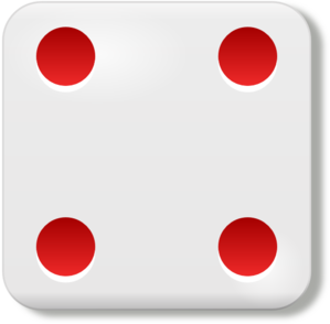 Dice 4 clip art - vector clip art online, royalty free & public domain