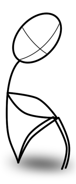Sad stickman