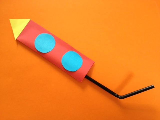 Straw Rocket Launch - My Kid Craft