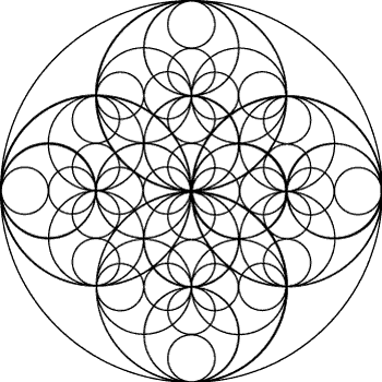Recognition of cultural icons within a pattern of nested circles ...