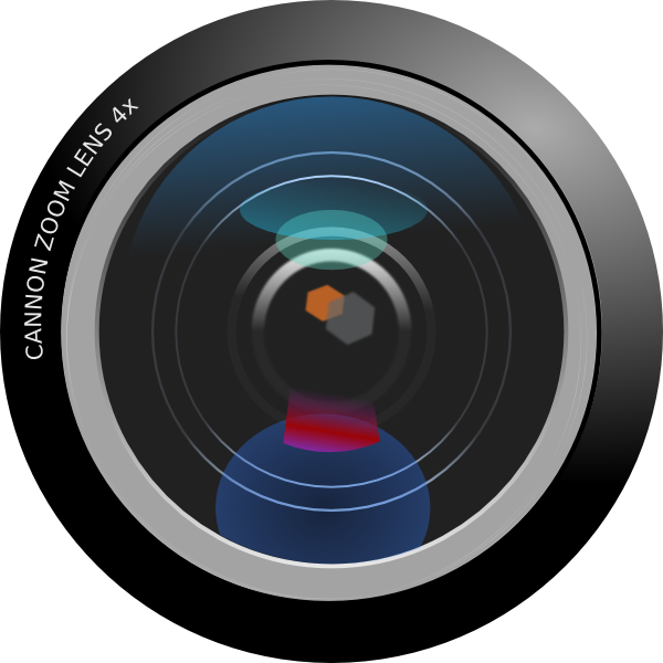 Camera Lens clip art - vector clip art online, royalty free ...