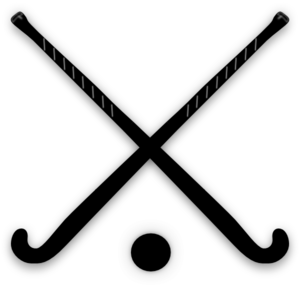 Crossed Field Hockey Sticks clip art - vector clip art online ...