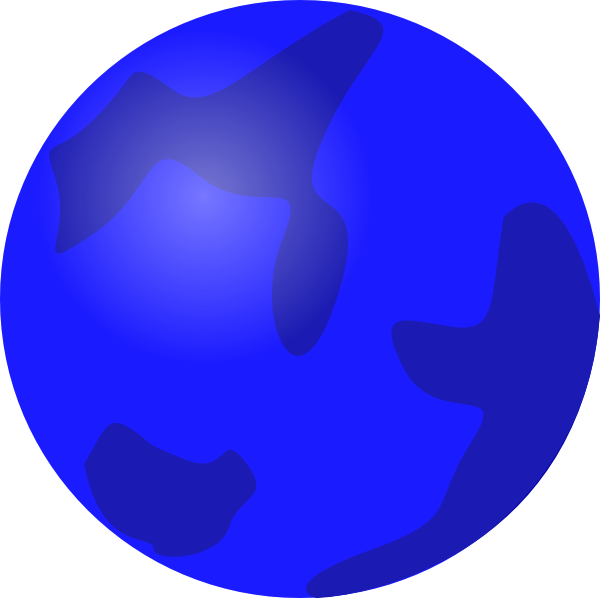 Globe Blue clip art Free Vector