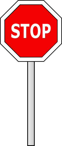 Stop Sign clip art - vector clip art online, royalty free & public ...