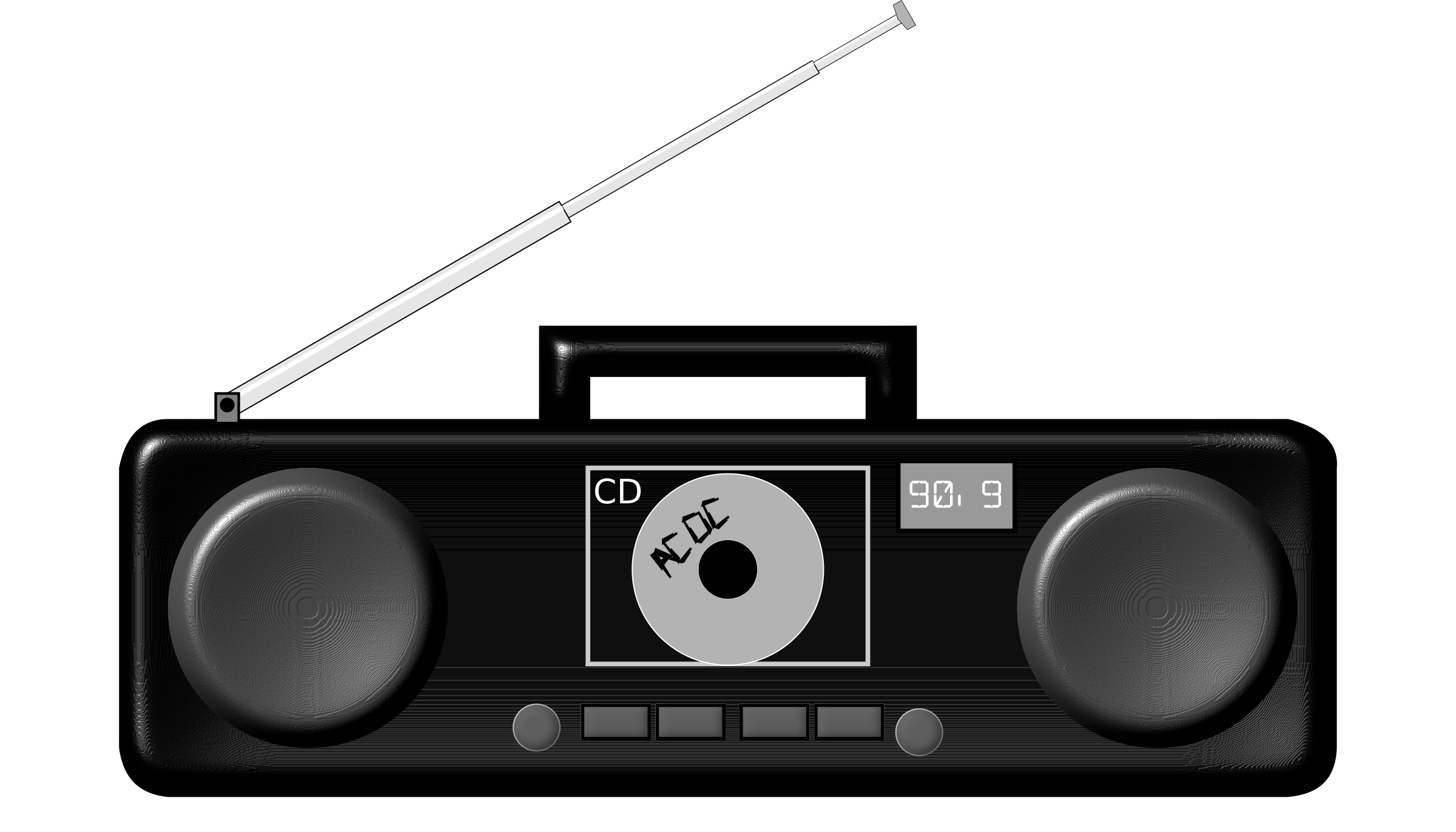 Clipart - Boombox