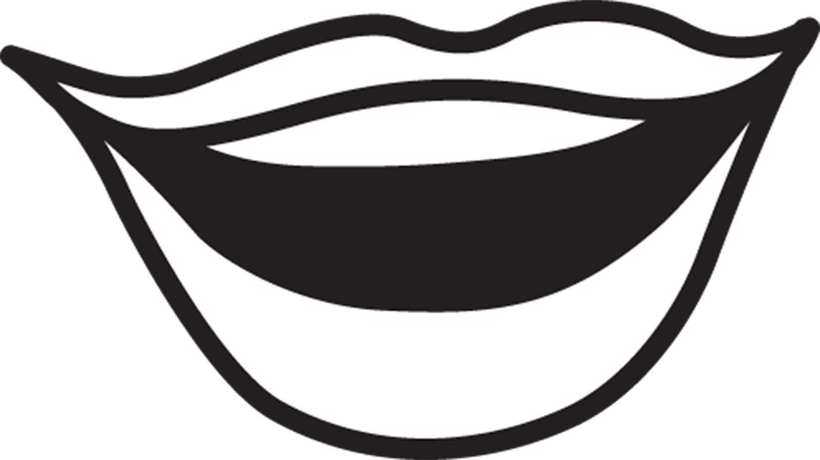 Clip Art Smile Mouth Tongue Clipart