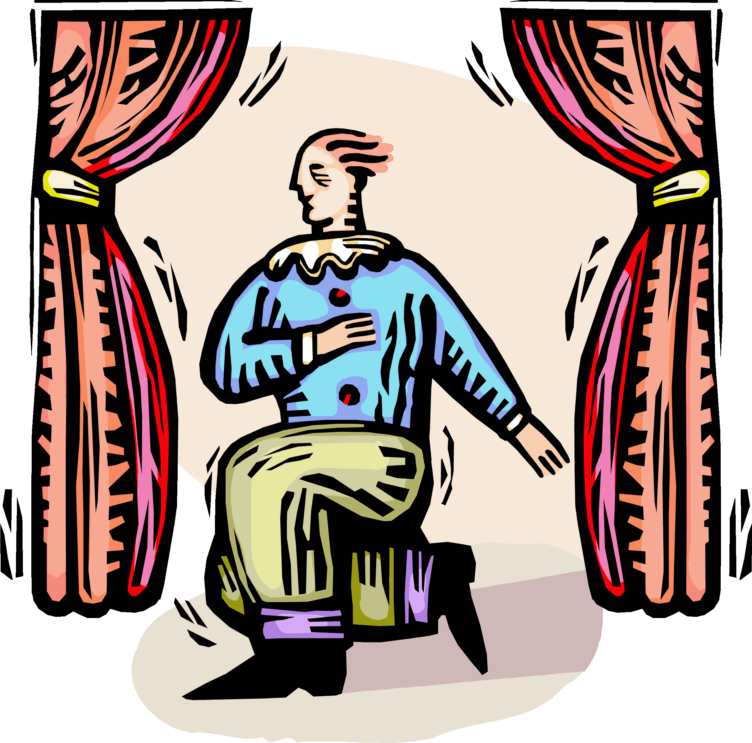 Actor On Stage Clipart