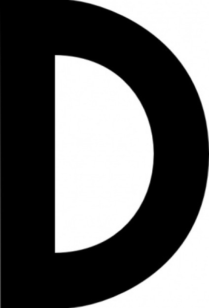 Letter d clipart free