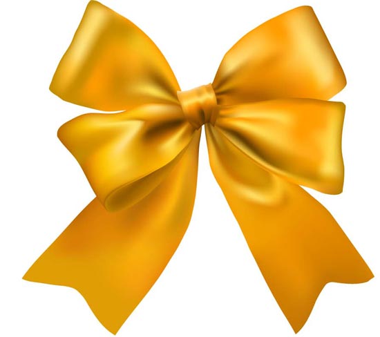 Bows and ribbons vector cards