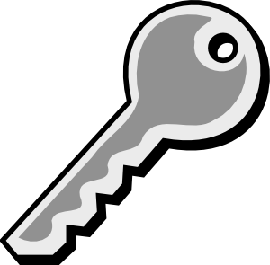 Key Clip Art Outline - Free Clipart Images