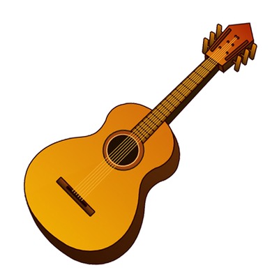 Acoustic Guitar Clip Art - Tumundografico