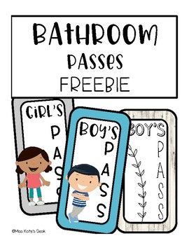 Bathroom Pass | Classroom, Computer ...