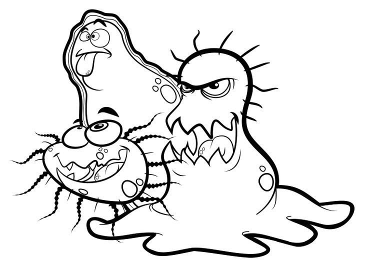 No germs! | Tile Coasters, Phobias and Coloring Pages