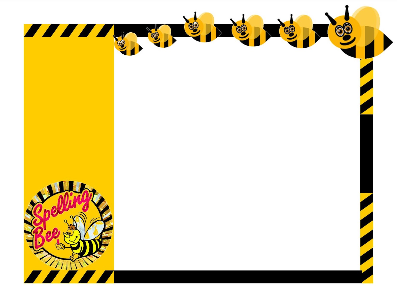 spelling bee certifice Colouring Pages