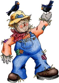 painted scarecrows | Scarecrows, Scarecrow Painting and …