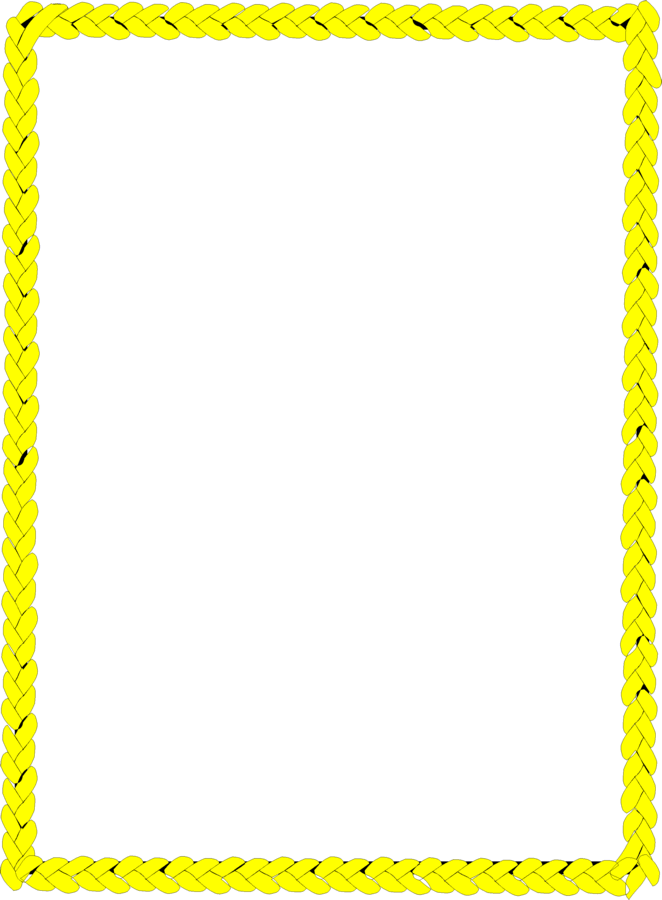 Yellow Rose Border Clip Art - Free Clipart Images