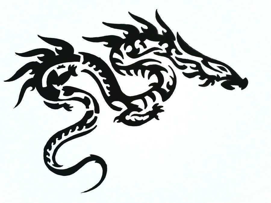 Black & White Dragon Tattoo Designs by Khomesclip | Redchn Design