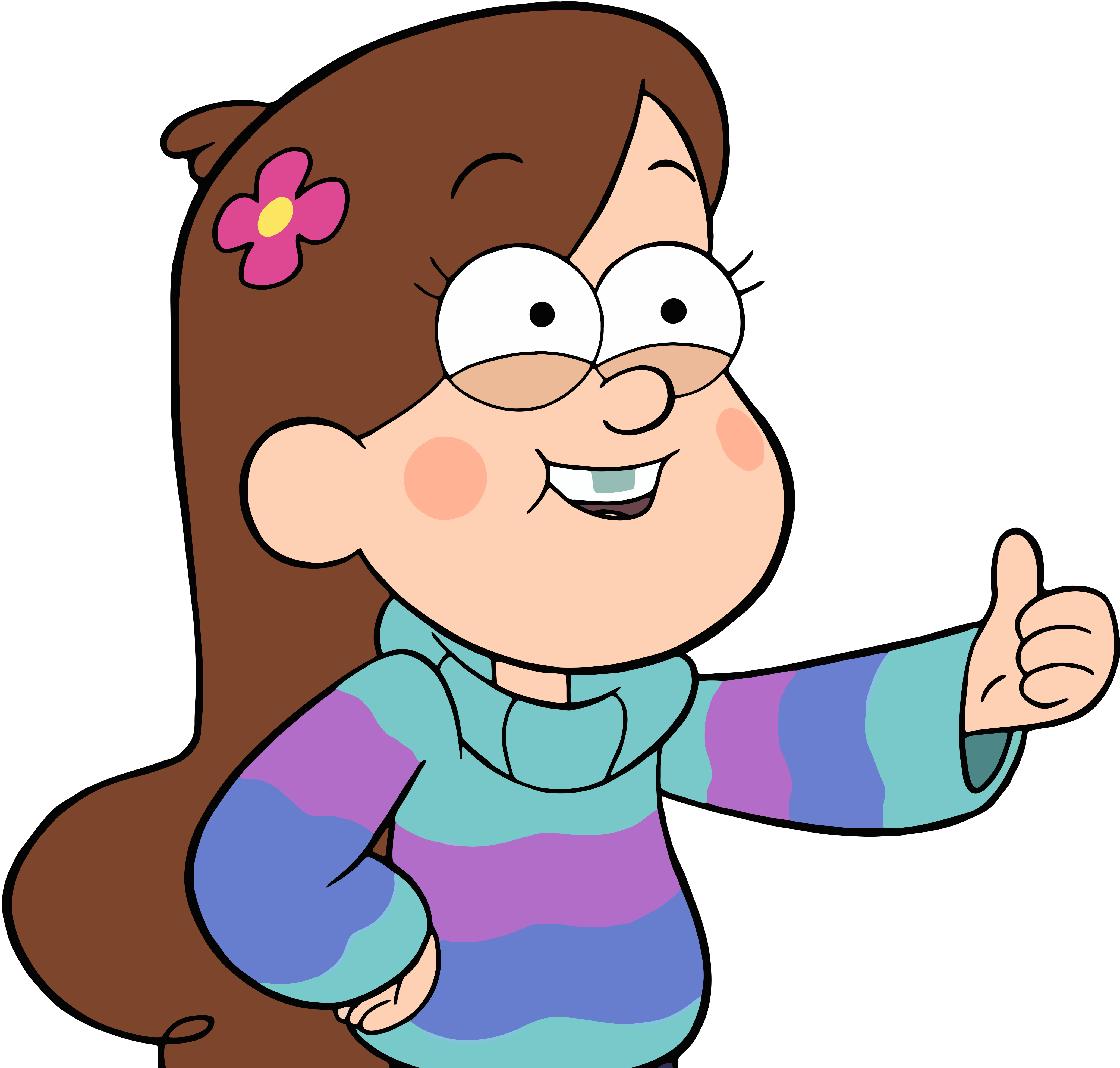 Image - S1e9 mabel thumbs up transparent.png - Gravity Falls Wiki